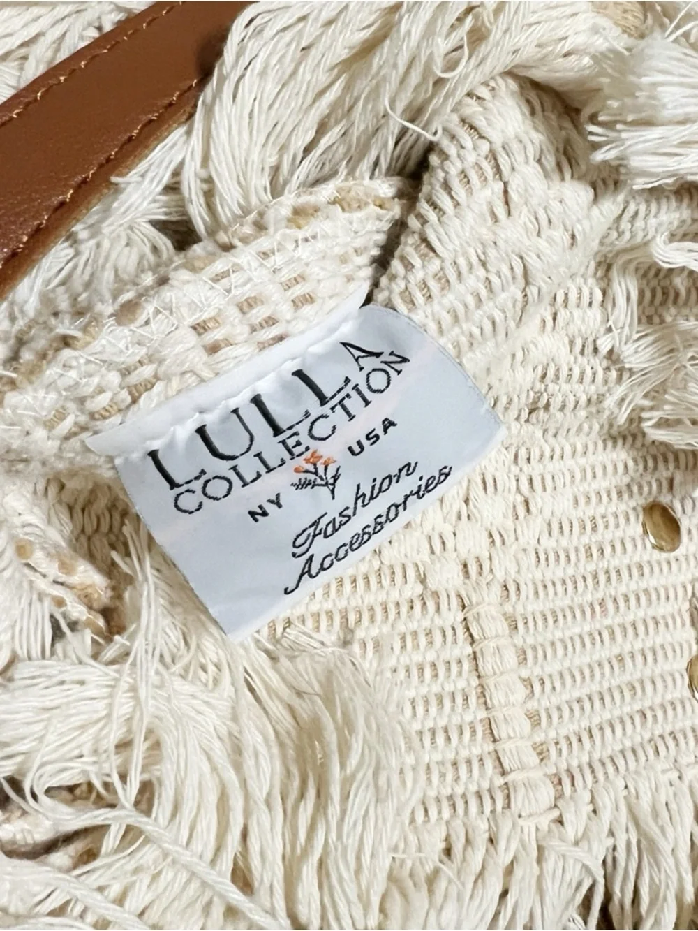 LULLA Collection Fringe Woven Tote Bag - Picture 8 of 9